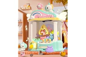 ABVSAB Unicorn Claw Machine for Kids,Arcade Games Mini Vending Machine|Candy Claw Machine with Projection and Music, Toys for Girls and Boys 3-12 Year Old