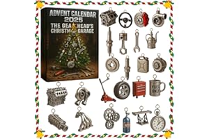 Advent Calendar 2025: The Gearhead’s Christmas Garage, 24 Days of Miniature Car Parts & Tools with Holiday Gifts for Car Enth