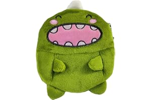 BRTOO Cute Coin Purse Plush Animal Coin Pouch Small Funny Kawaii Change Purses with Zipper Mini Cute Wallet Shark Bag for Women & Girl (Dinosaur 02)