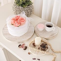 VIVIRBIEN 3 Tier Cupcake Stand Round,Wood Cake