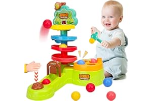 Toddler Toys for 3-5 Year Old Boys & Girls - 4 in 1 Ball Drop Toy with Scoring Game, Pound A Ball Tower Toy for Early Develop