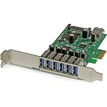 StarTech.com Cartão PCIe USB 3.0 de 4 portas com 4 canais