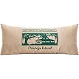 The Original Original Pawleys Island Hammock Shop - Tan Hammock Pillow, Sunbrella Fabric, Hook & Loop Fasteners, Handcrafted in The USA. 34 in x 16 in