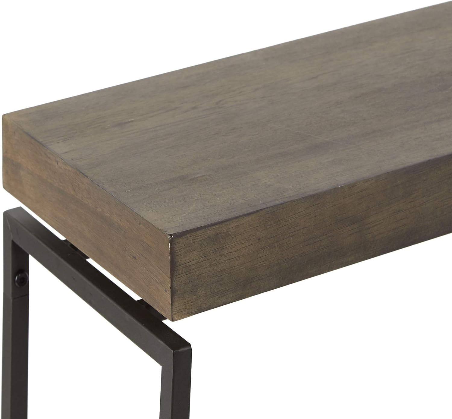 Silverwood Console Table, Light Wood w/Gunmetal: Kitchen & Dining