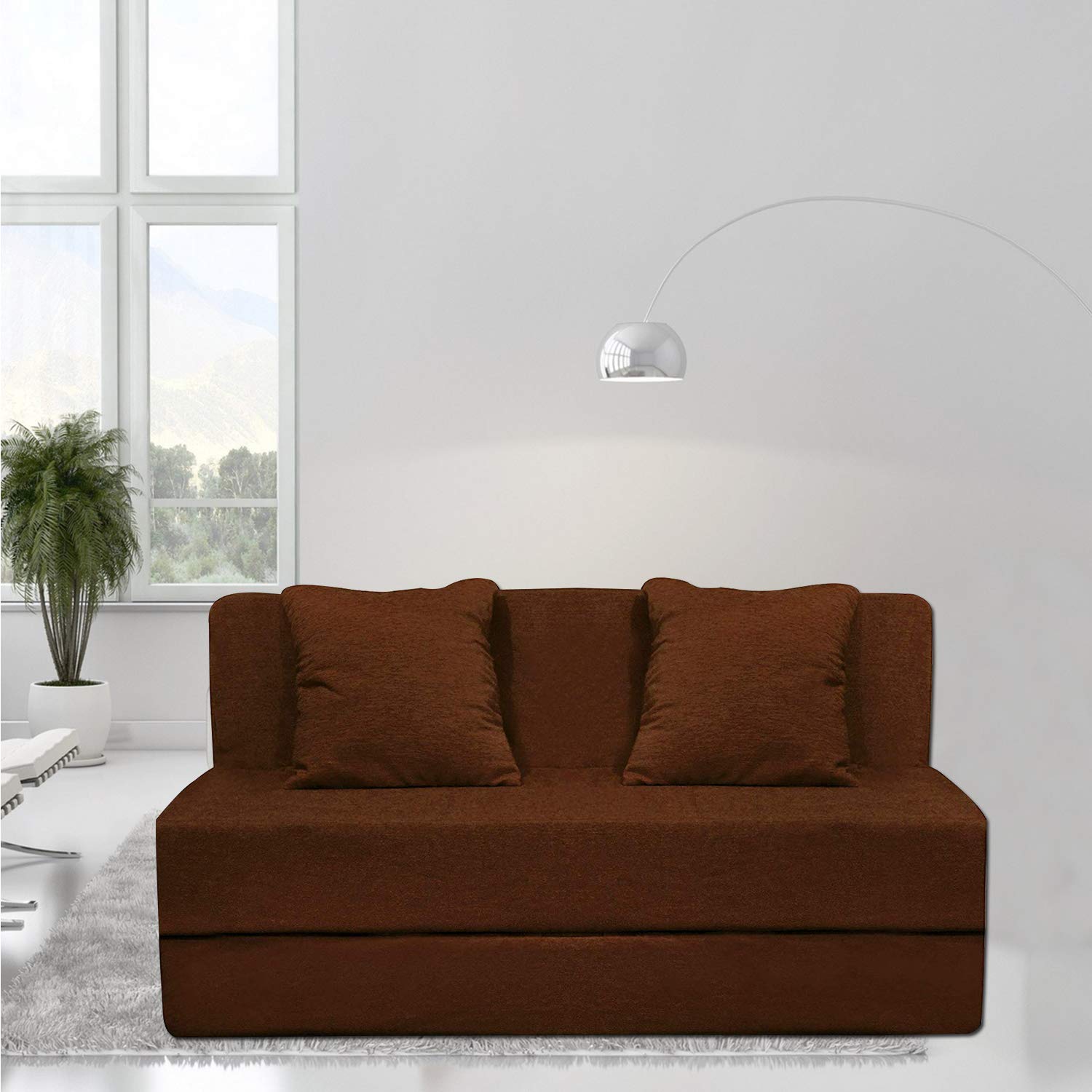 Aart Store 1 Seater Space Saving Furniture Foldable Sofa Cum Bed