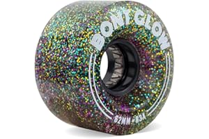 Bont Glow Light Up LED OUTDOOR Roller Skate Wheels – 62x35mm 83A | Pack of 4 | For Street and Recreational Skating (Metrocity)