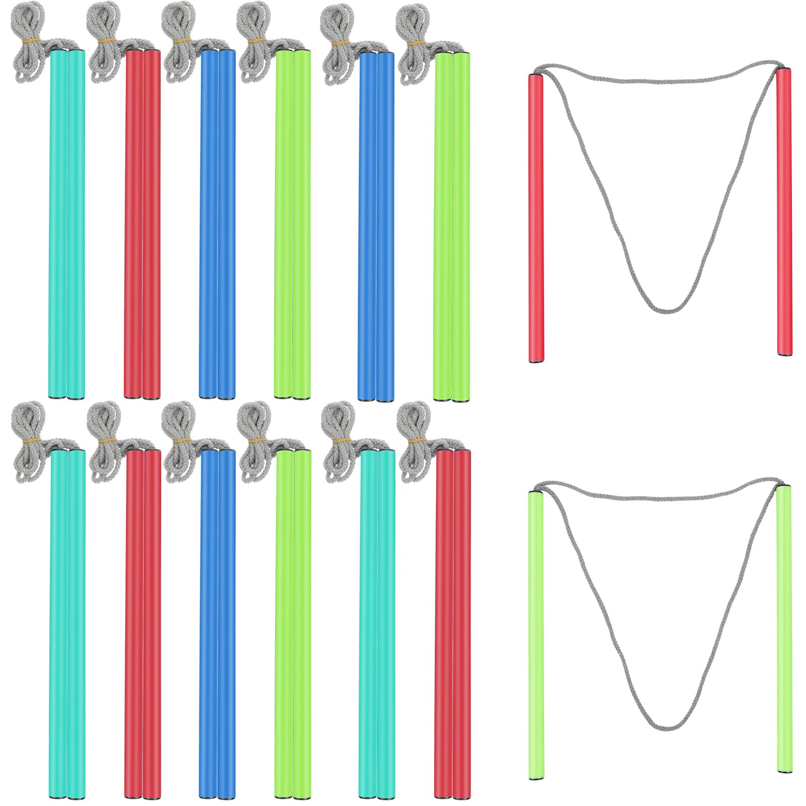 Photo 1 of Meooeck 12 pcs Giant Bubble Wands Big Bubble Maker for Outdoor Toys for Adults Boys Girls Birthday Party Favor Lawn Park Beach Summer Activities(Green, Mint Green, Red, Blue)