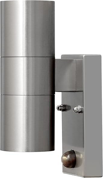 Konstsmide 7542 000 Modena Up Down Outdoor Wall Light With Pir Sensor Motion Detector 2 X