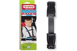 STRAPSTOP Strap Stop Anti Escape Car Seat Strap — UK Made, Crash Tested, ECE R44-04 & R129 Passed Buckle up Houdini Straps for Car Seat — Multi-use & Impossible to Unlock (1 x Car Seat Safety Clip) - 4 Colors