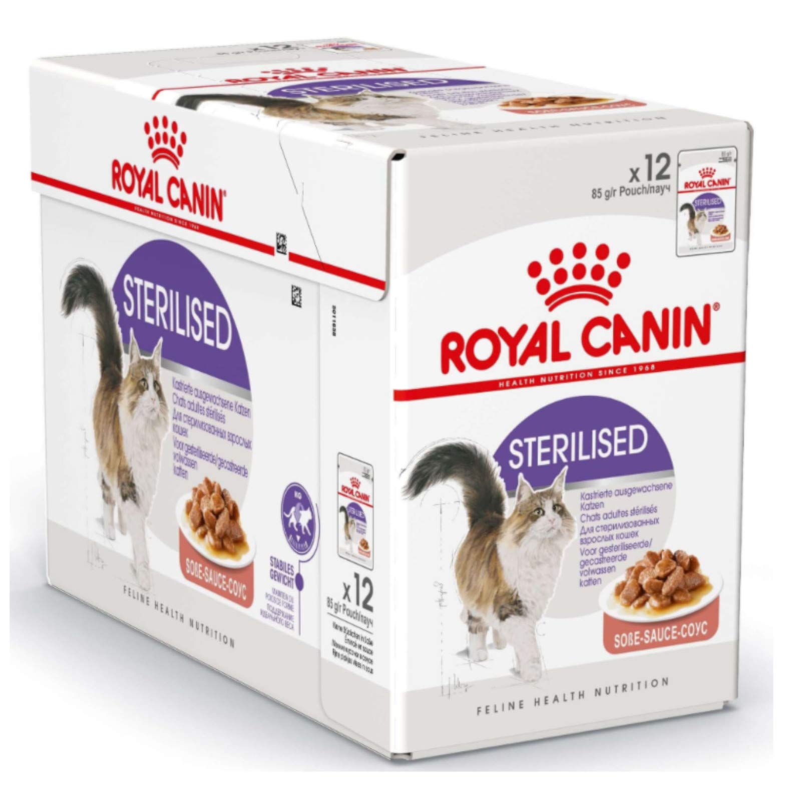 Royal Canin Sterilised Care in Jelly Adult Wet Cat Food 85g (Pack of 12)