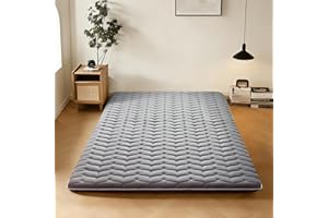 Premium Japanese Floor Mattress Queen Size 80"x 60", Extra Thick Futon Mattress with 100% High Density Foam - Ideal for Comfo