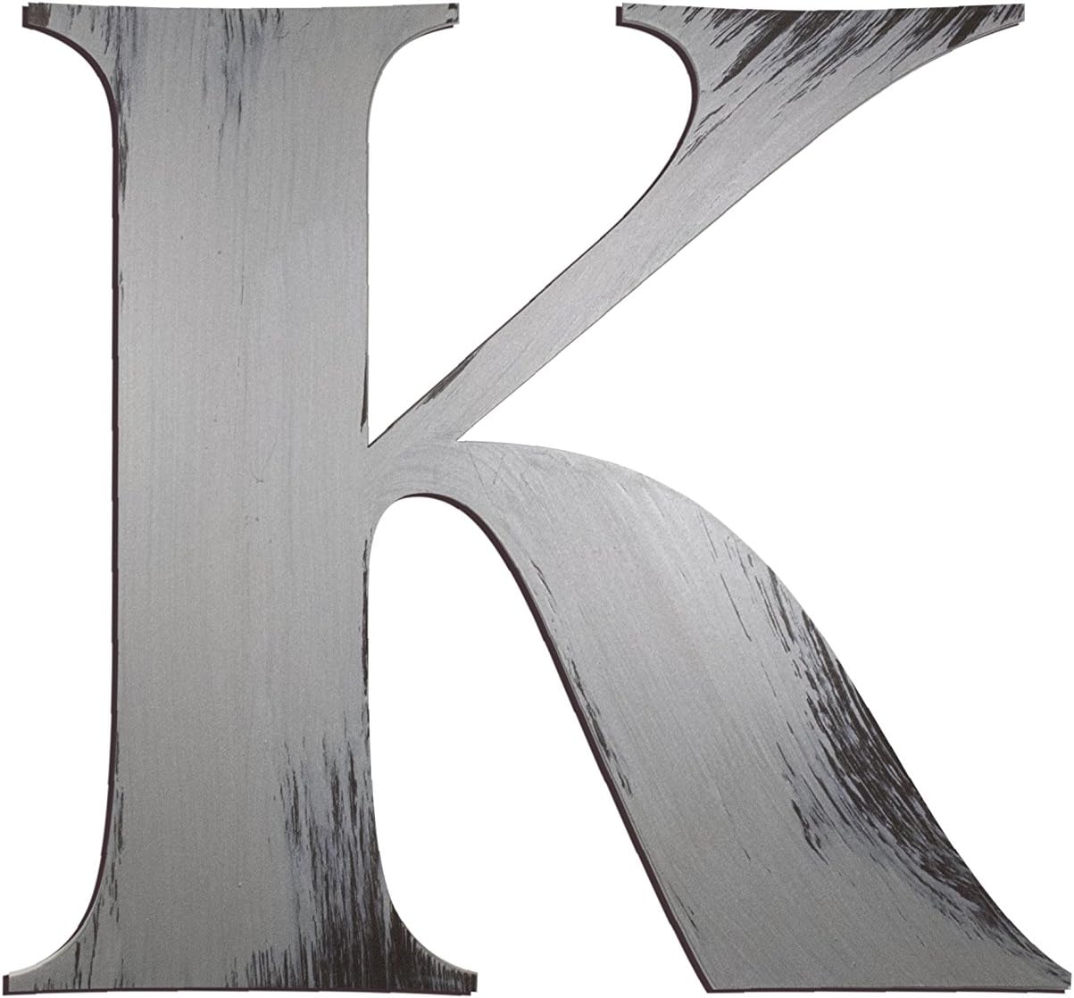 Bold Letter K Wall Décor Gunmetal Home & Kitchen