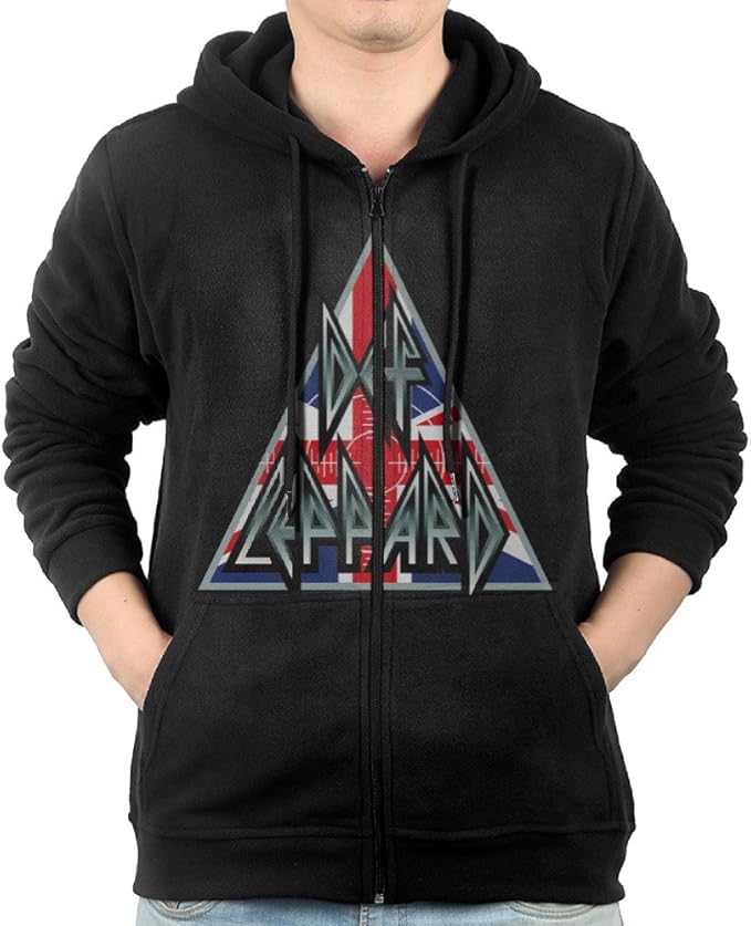 Mens Def Leppard Rock Band Zipup Hoodies Zipper Sweatshirts Jacket XXLarge Amazon.ca