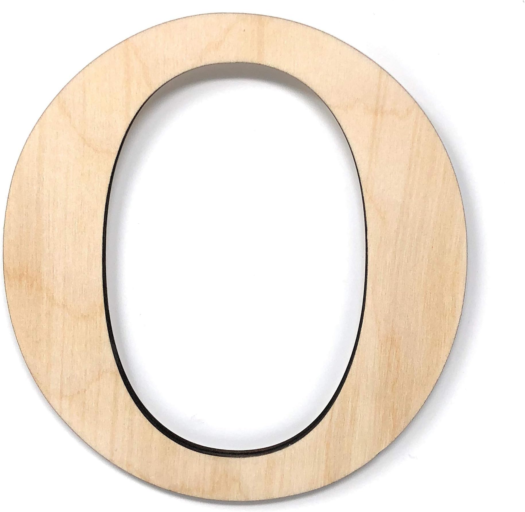 Gocutouts 12" Omicron Greek Letters Premium 1/4" Baltic Birch Fraternity/Sorority Wooden Greek Omicron Letters (12", Omicron)