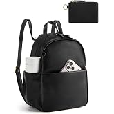 Missnine Vegan Leather Mini Backpack Purse for Women Vintage Convertible | Adjustable 2-in-1 Satchel Shoulder Bag Small Backpacks for Ladies Campus Work Travel Daypack Fits 11 iPad Anti-theft Handbags