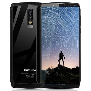 Blackview P10000 Pro - Smartphone de 6.0" 18: 9 (11000mAh Batería 5V/5A Carga Rápida, Octa Core 4GB RAM + 64GB ROM, 4 Cámaras 16MP+0.3MP 13MP+0.3MP, Smartphone Dual SIM, Android 7.1, OTG,Face ID