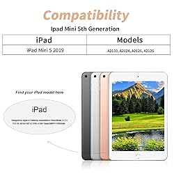 Aoub Case for iPad Mini 5 2019, Ultra Slim