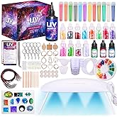 Insnug UV Resin Jewelry Making Kit with Silicone Molds UV Light,DIY Kits Jewelry Bracelet Making Kits Supplies Necklace Keychain Bracelet Arts and Crafts Resin Bundle (Jewelry Set)