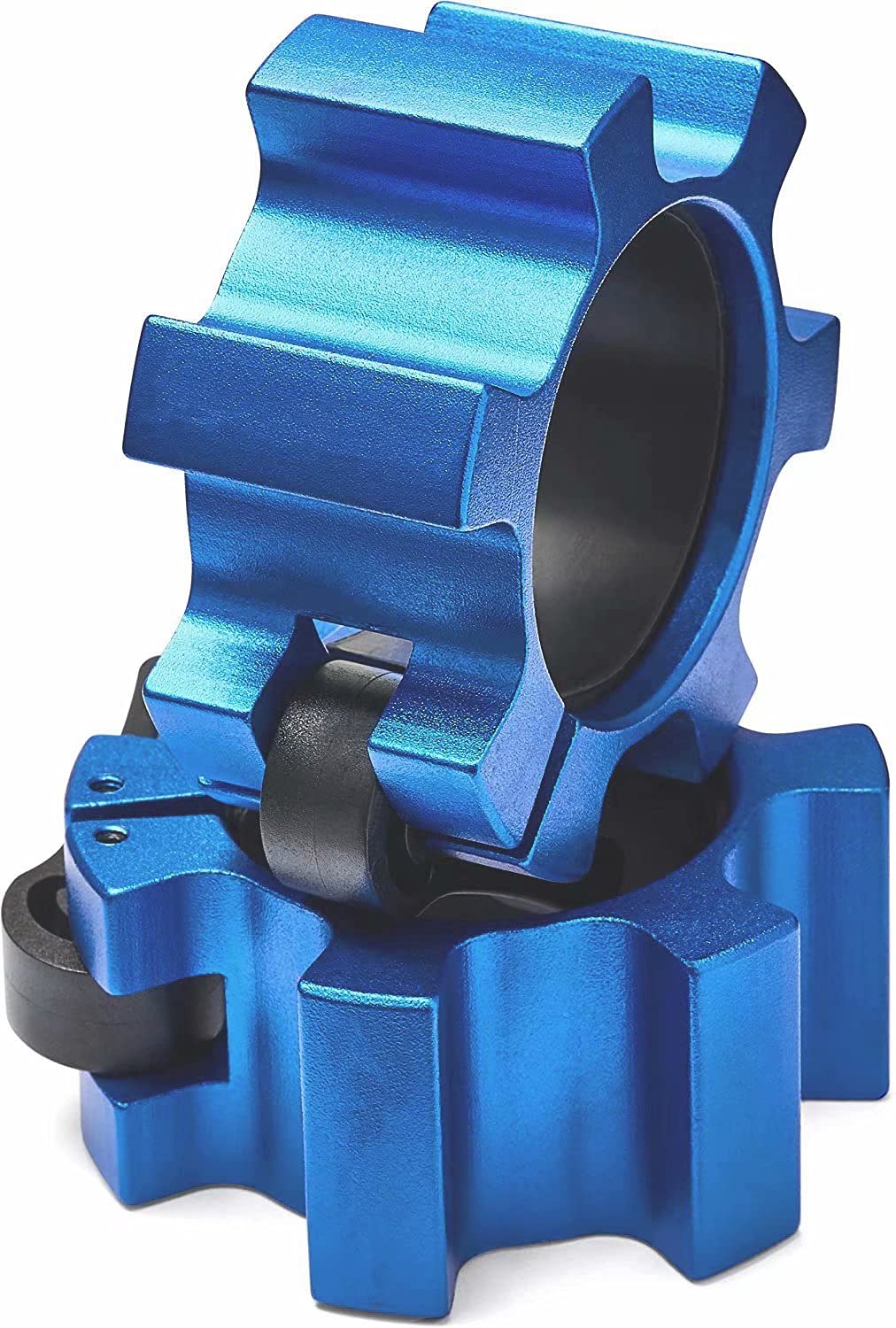 Berfea Olympic Barbell Clips 2 inch, Aluminum Alloy Quick Release Barbell Clamps Collars Weight Clips for Weightlifting, Olympic Lifts Strength Fitness Training, 1 Pair