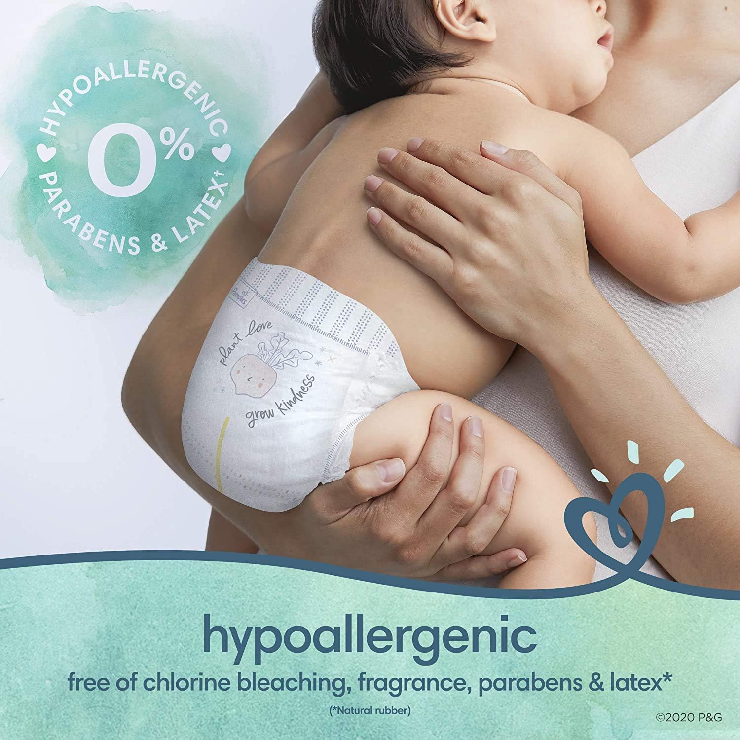 Diapers Newborn/Size 1 (8-14 lb), 32 Count - Pampers Pure Protection Disposable Baby Diapers, Hypoallergenic and Unscented Protection, Jumbo Pack (Packaging May Vary): Health & Personal Care