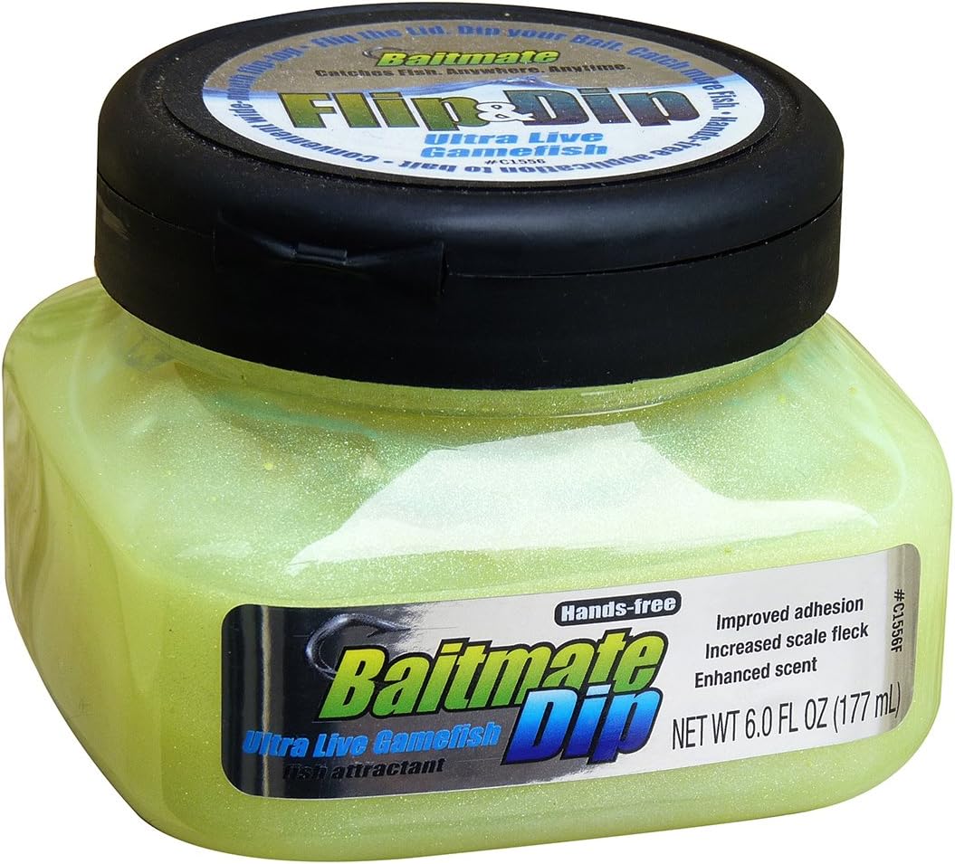 BAITMATE Live Gamefish Dip Jar Fish Attractant for Lures and Bait