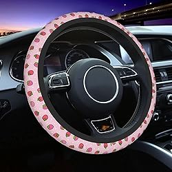 KiuLoam Cute Strawberry Pink Car Streering Wheel