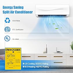 GLACER 12000BTU Mini-Split Air Conditioner, 20