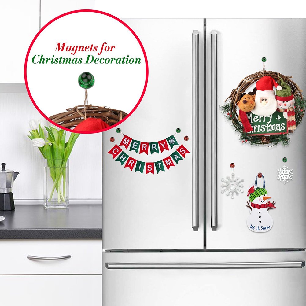 Outtybrave imanes de pizarra blanca, 60 piezas, botones magnéticos ...