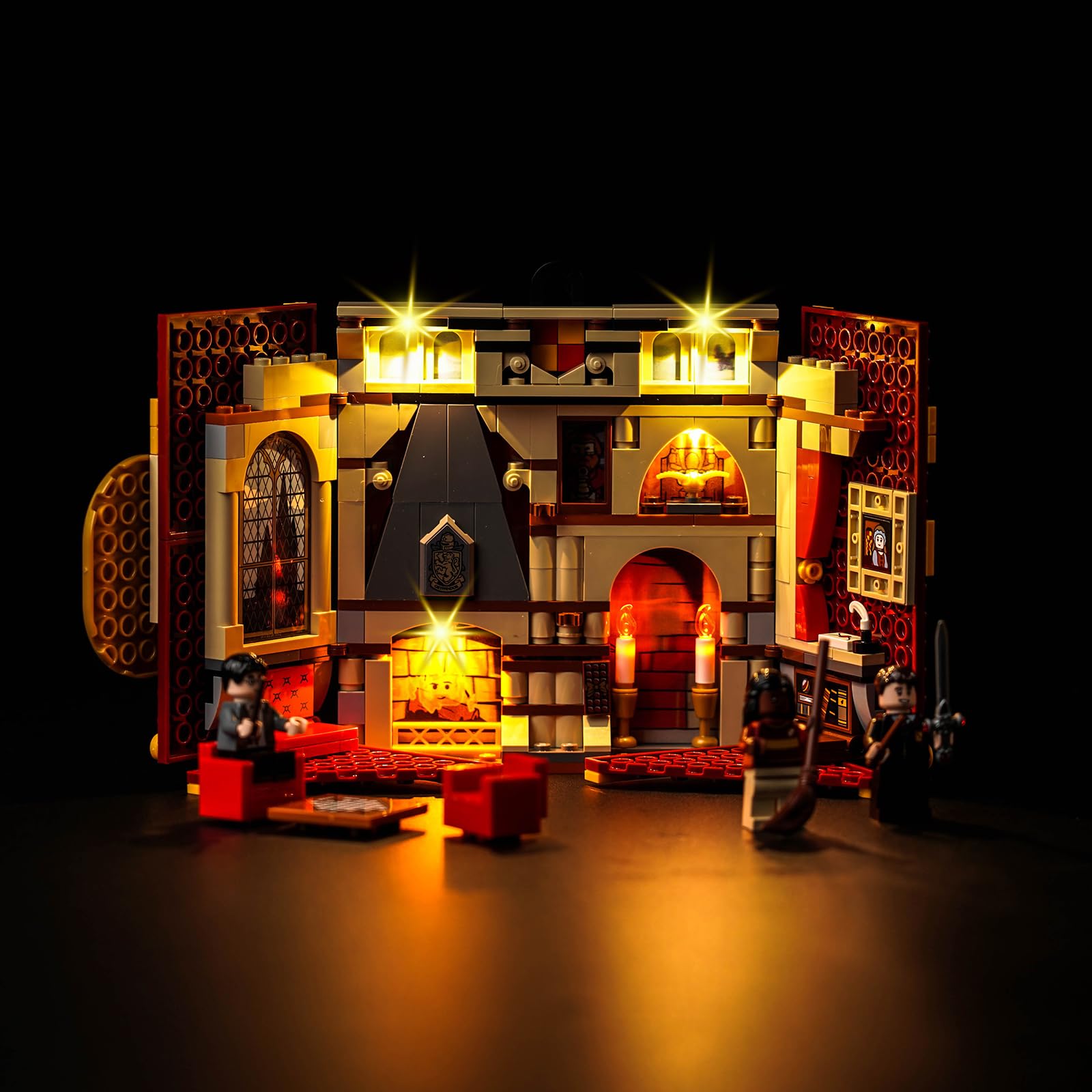 PIPART LED Light kit Compatible with Lego 76409 Gryffindor House Banner,(NOT Model, Light Kit ONLY),Well-Designed &Easy Installation.
