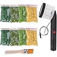 Mini Static Grass Flocking, Four Colors 8 Grass Mini Applicator for Flocking Machine, ABS Applicator with Anti-Slip Handle for DIY Scenic Modelling Sand Table Modelling Craft Tool