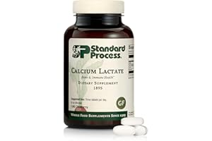 STANDARD PROCESS INC. Standard Process Calcium Lactate Bone & Immune Health Dietary Support - Vegan, Gluten-Free, Non-Dairy, Non-Soy & Non-Grain - Bone, Joint & Health Support - 180 Tablets