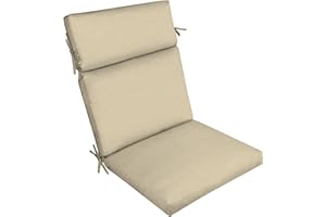 Arden Selections Outdoor Chair Cushion, 21 x 20, Water Repellent, Fade Resistant 21 x 20, Tan Leala
