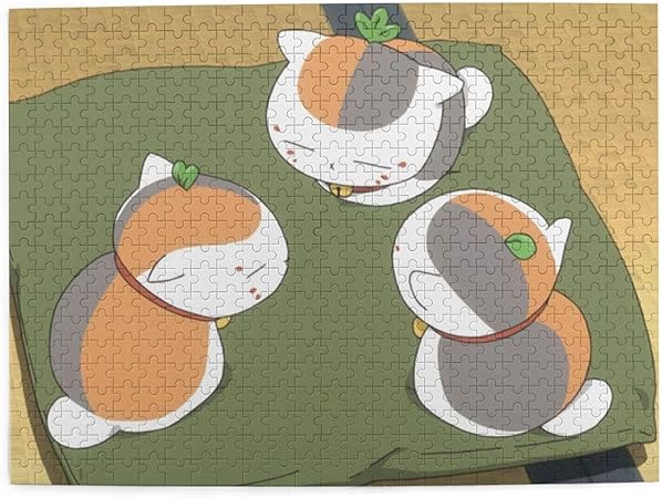 Amazon ジグソーパズル 500ピース ニャンコ先生 夏目友人帳 パズル 面白い おもちゃ ゲーム 脳開発おもちゃ 減圧 子供 モザイクアート 大人 ジグソーパズル おもちゃ