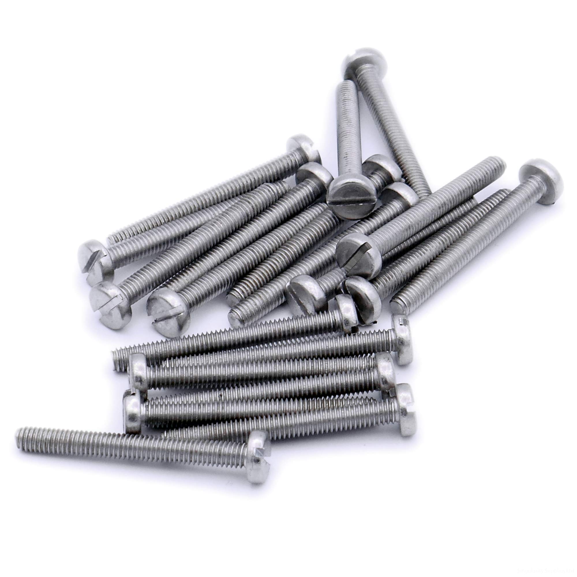M2 (2mm x 10mm) Slot Pan Machine Screw (Bolt) - Stainless Steel (A2) (Pack of 20) — image 1