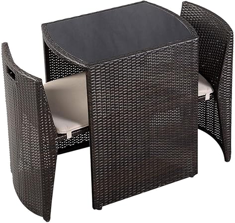 Amazon Com Usa Best Seller 3 Pcs Wicker Patio Cushioned Outdoor
