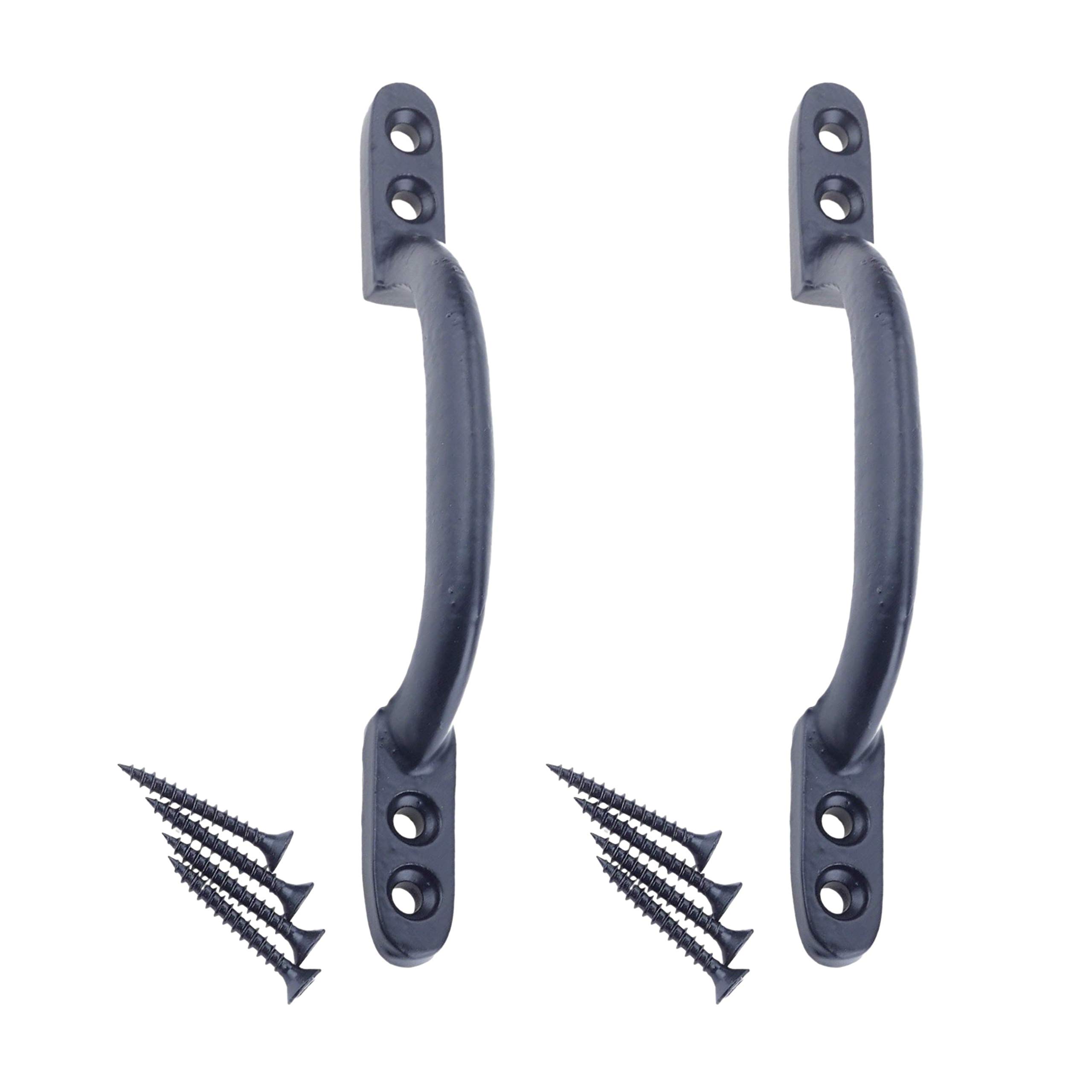 EAI Pull Handle | Black Antique Cast Iron Hot Bed Pattern | 150mm / 6 INCH | Pack of 2