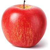 NOLITOY Artificial Apples Fake Fruit for Decoration Lifelike - Realistic Red Foam Faux Fruits for Kitchen Decor Bowl Fillers, Plastic Apples Props for Home Party Christmas Display, Standard Size