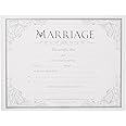 Marriage Certificate (Pk of 6) - Premium, Silver Foil Embossed
