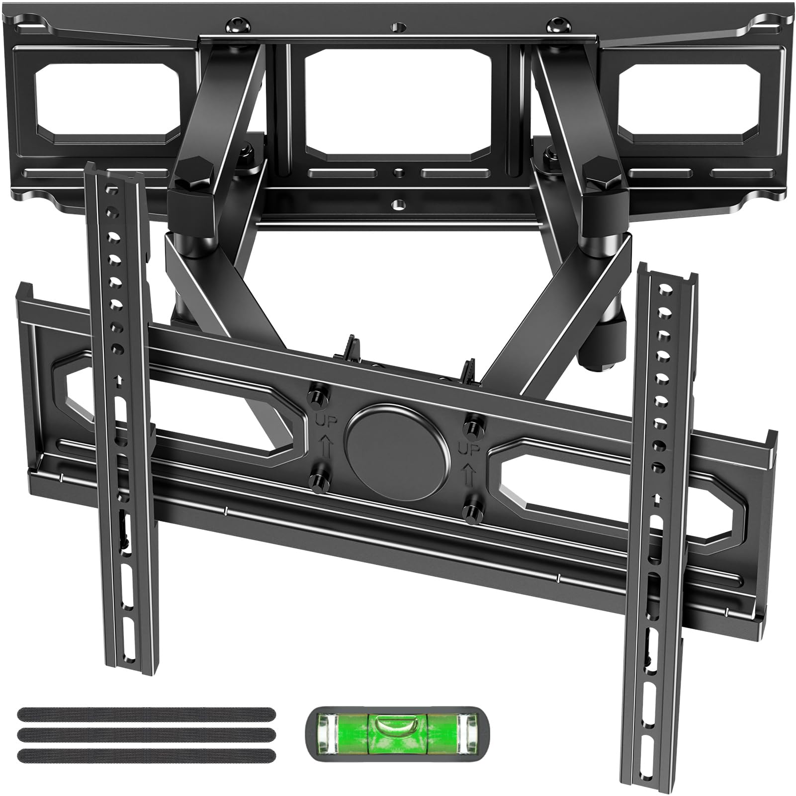 EconoMe TV Wall Mount for Most 26-70 inch tvs, Full Motion TV Mount Swivel and Tilt, Wall Mount Bracket Max VESA 400x400mm, Holds up to 99 lbs, Fits 12” 16