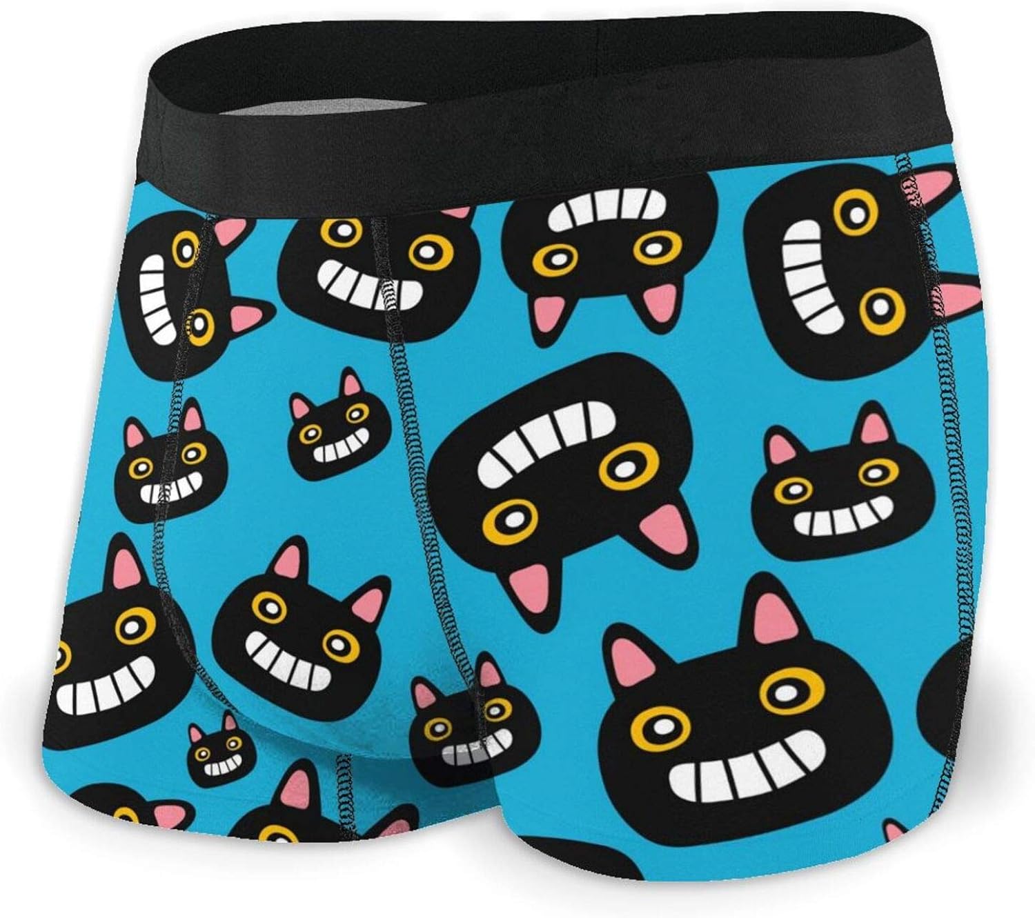 Black Cat Men's Underwear Boxer Briefs Lightweight Stretch Trunks SXXL