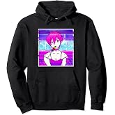 Femboy Anime Boy Retro Pullover Hoodie