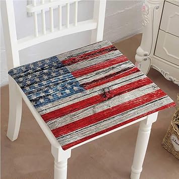 Amazon Com Chair Seat Pads Cushions Usa Decor Painted Old Wooden