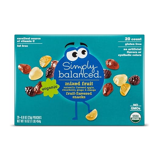 Amazon.com : Mixed Fruit Flavored Snacks - 20ct Packets- Simply