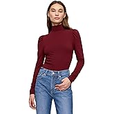 Gap Womens Long Sleeve Puffed Shoulder Turtleneck