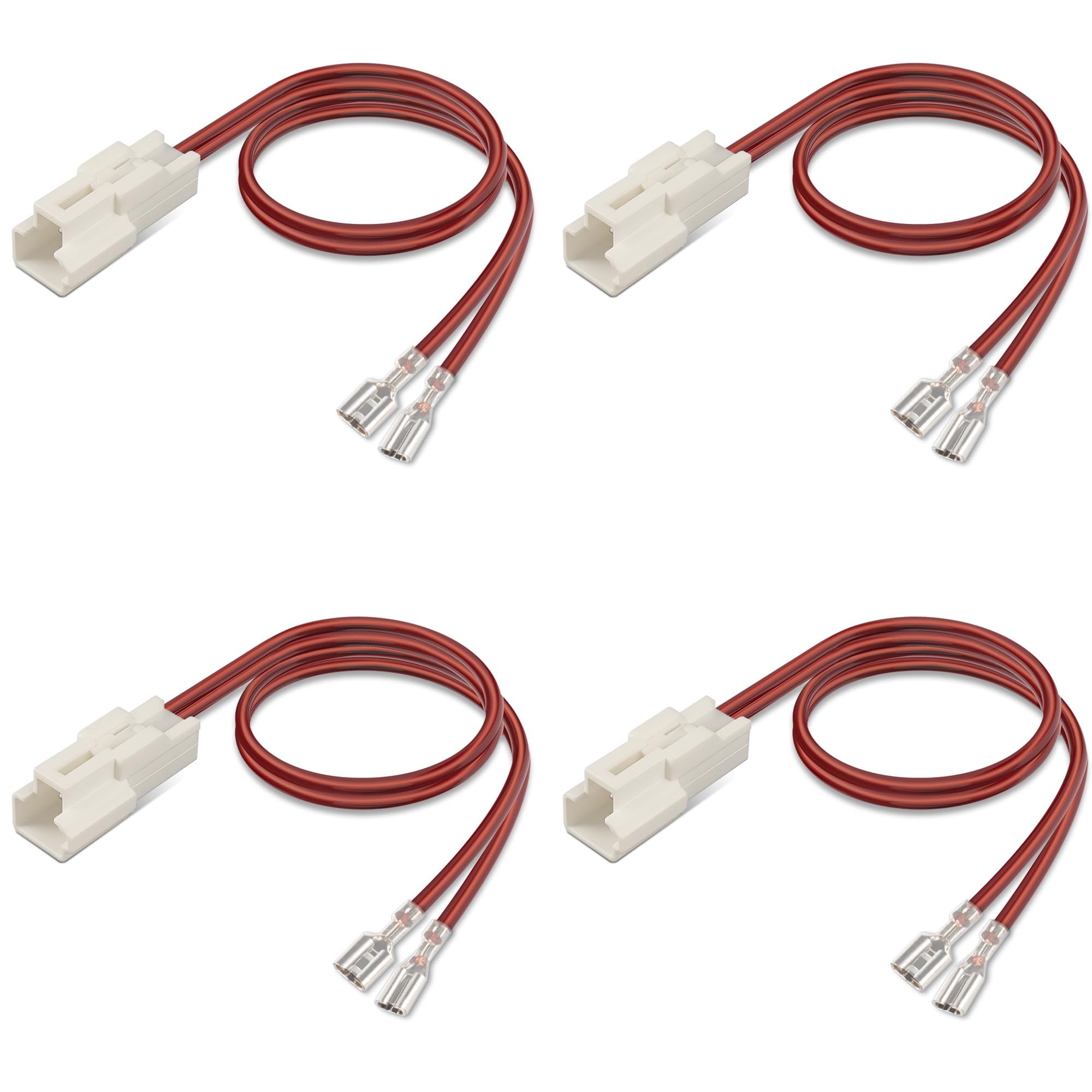 4 Pcs 72-7300 Speaker Harness,Thicker Longer