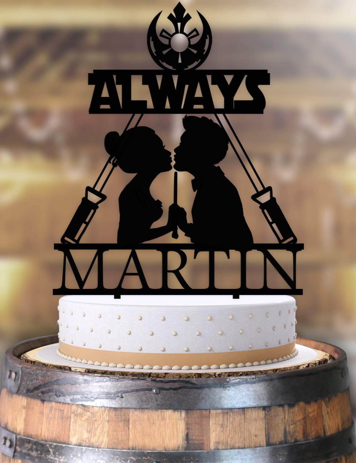Always Nerd Wedding Cake Topper Personalized Handmade