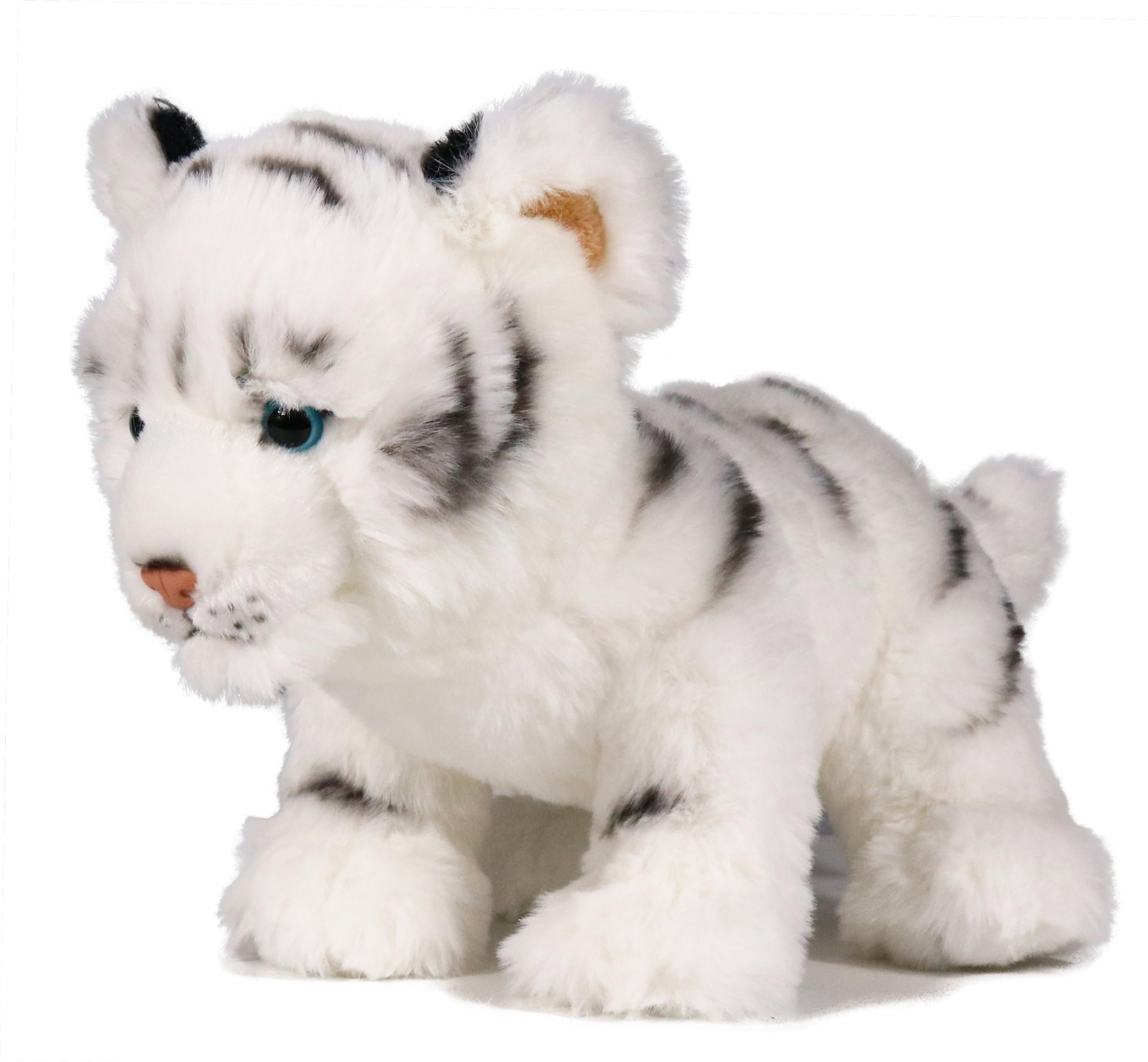 ICE KING BEAR Tiger Stuffed Animal Soft Toy Plush 10 Inches (White)