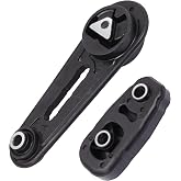 QRYIPPDM Engine Motor Mount Set Compatible 2007 2008 2009 2010 2011 2012 Sentra 2.0L L4 Auto CVT Trans Front &amp; Rear Torque Mount A4345 A4318 2-Piece Set