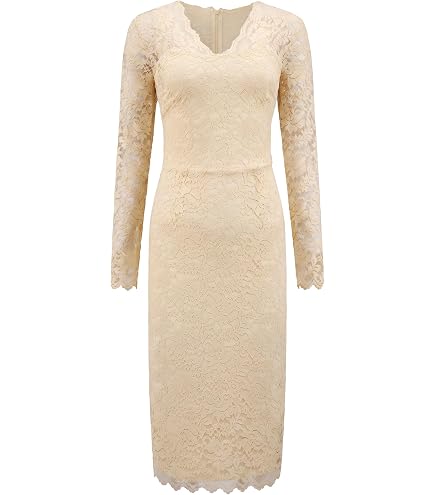 women's nina leonard floral lace sheath cocktail dress Round-Neck Crochet at Amazon Clothing store Walmart Satin Sweetheart Bustier Fishtail Wedding Dress Sydney Size:7-8yrs