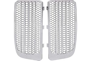 XMMT Pair Motorcycle Accessory: Chrome Radiator Grills & Screens For Harley Twin Cooled 2014-2023